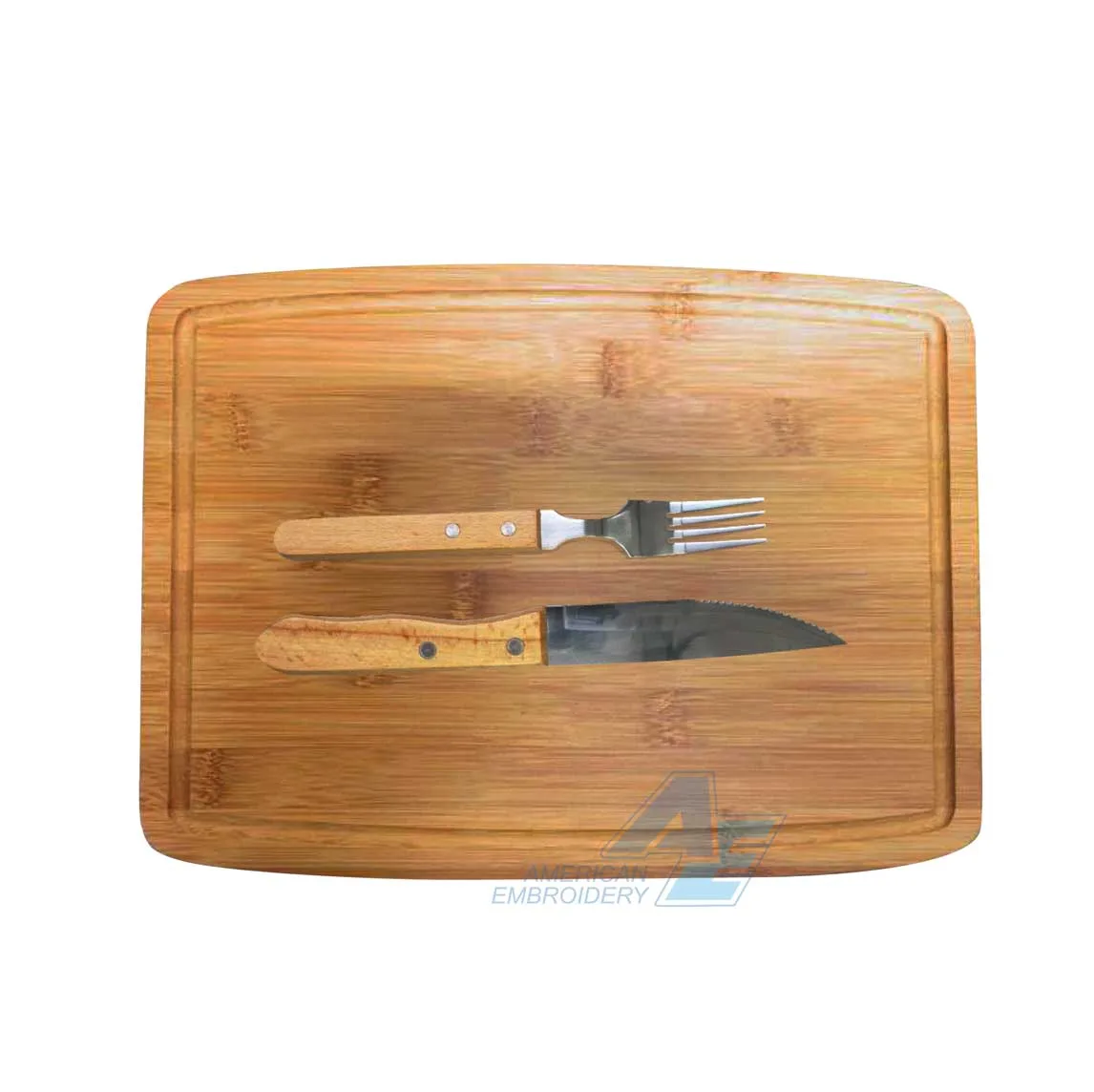 Tabla de Bambú con Cubiertos · AE